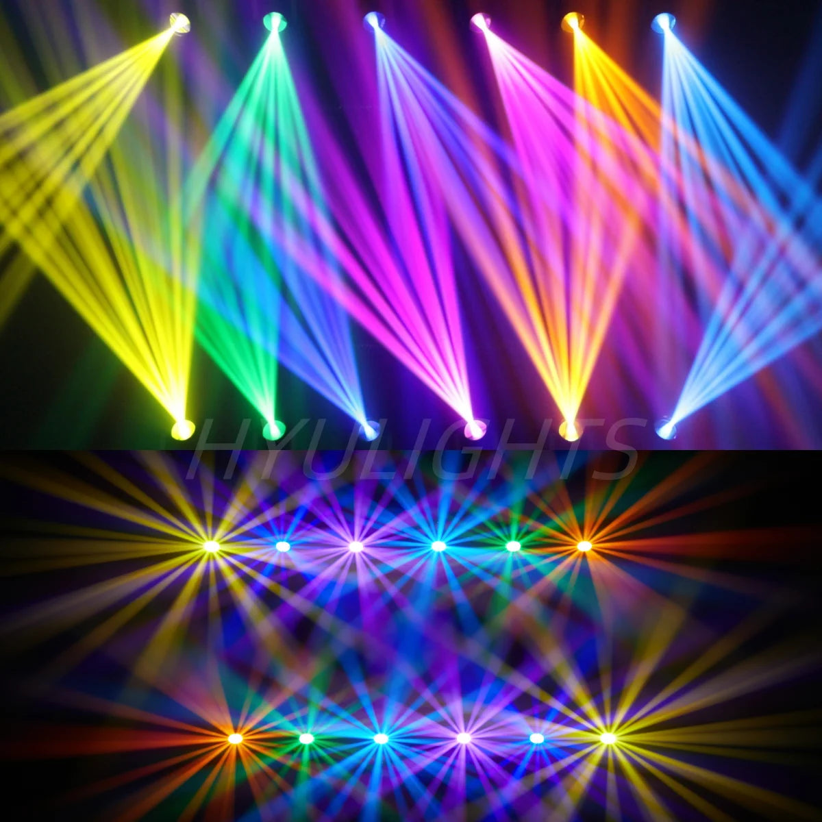 1/2/4 PCS 200W Mini BEAM SPOT LED Moving Head Beam&Spot 24 Rotating Prisms 14 Gobos 11Color Wheel