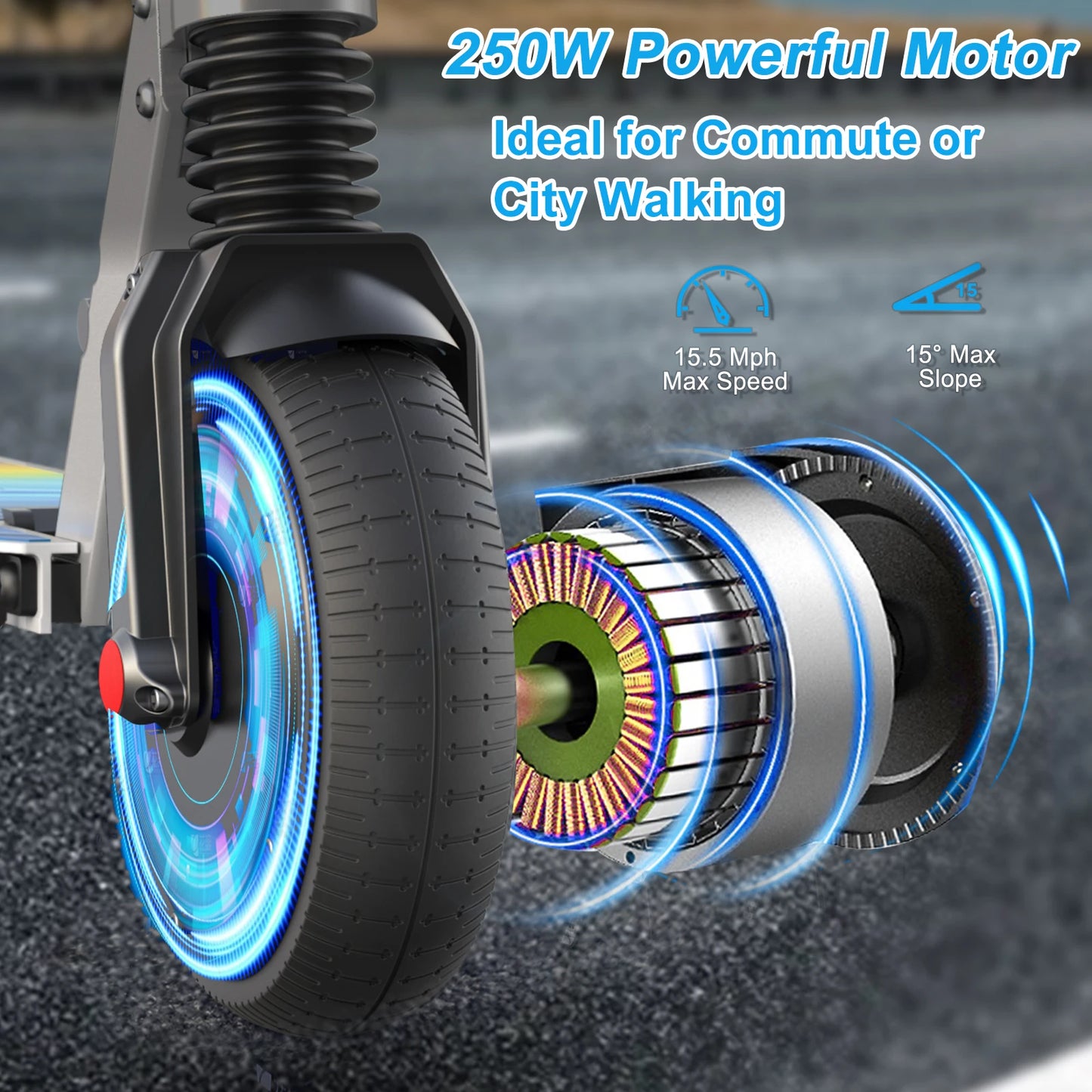 Electric Scooter Commuter E-Bike For Adults Foldable Commuter E-Scooter With Cruise Control