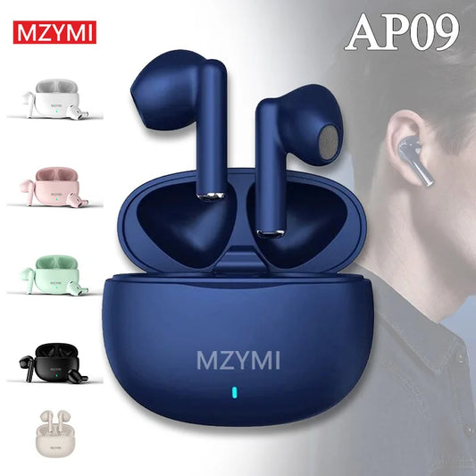 MZYMI Bluetooth 5.3 Earphones AP09 True Wireless Earbuds Touch Control Gaming Headphones Waterproof Sport Headset With Mic