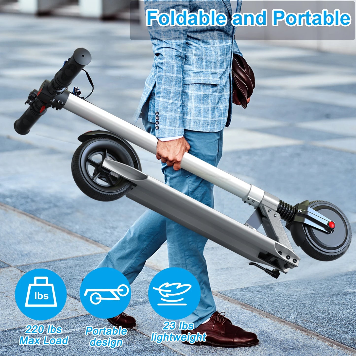 Electric Scooter Commuter E-Bike For Adults Foldable Commuter E-Scooter With Cruise Control