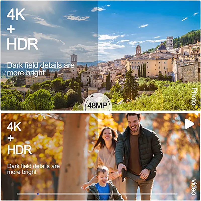 NBD 4K Digital Camera  Photography and Video Wide Angle