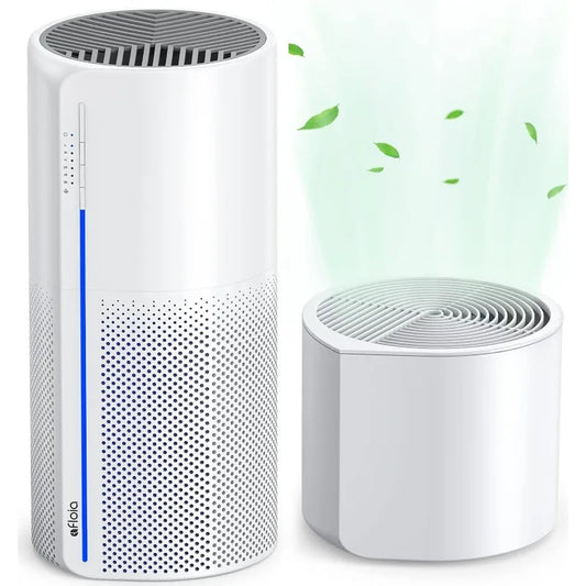 2 in 1 Air Purifier with Humidifier, 3 Stage Filters for Home Allergies Pets Hair Smoker Odors,