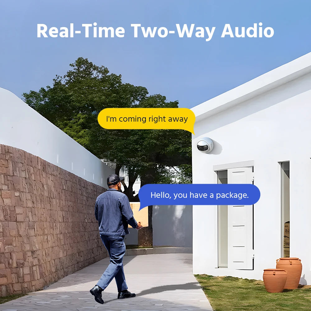 4K 8MP POE Surveillance Camera Dual Lens outdoor camera 1/2/4PCS Color Night Vision