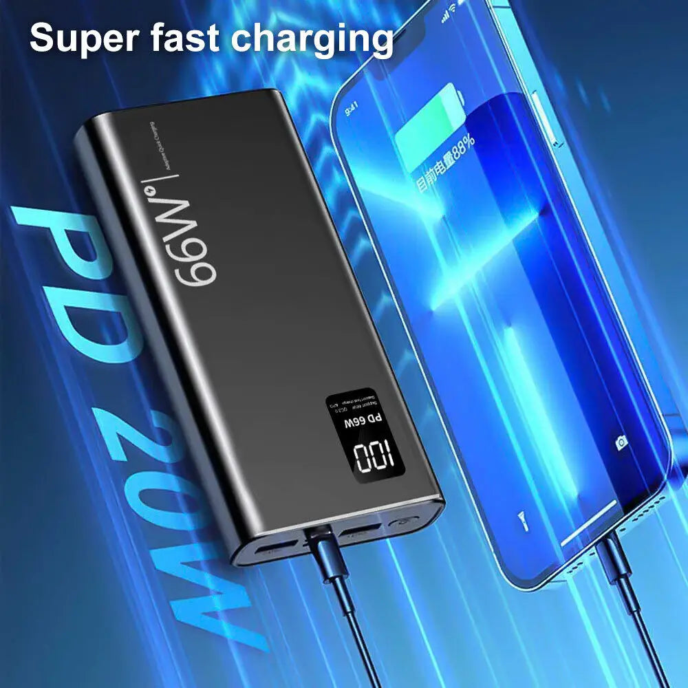 20000mAh Fast Charger Power Bank Portable Battery Charger