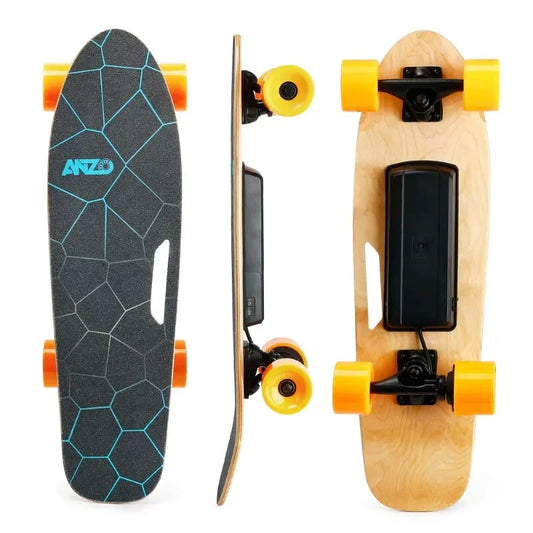 Electric Skateboard with Remote Control,Load Up To 100kg for Adult, Teens and Kids