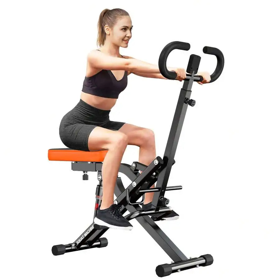 Squat Assist Trainer For Hip And Leg Exercises, 5-Position Adjustable Seat Cushion, Upgraded Version Enhanced Resistance,Squat Exercise Equipment For Home Gym Fitness