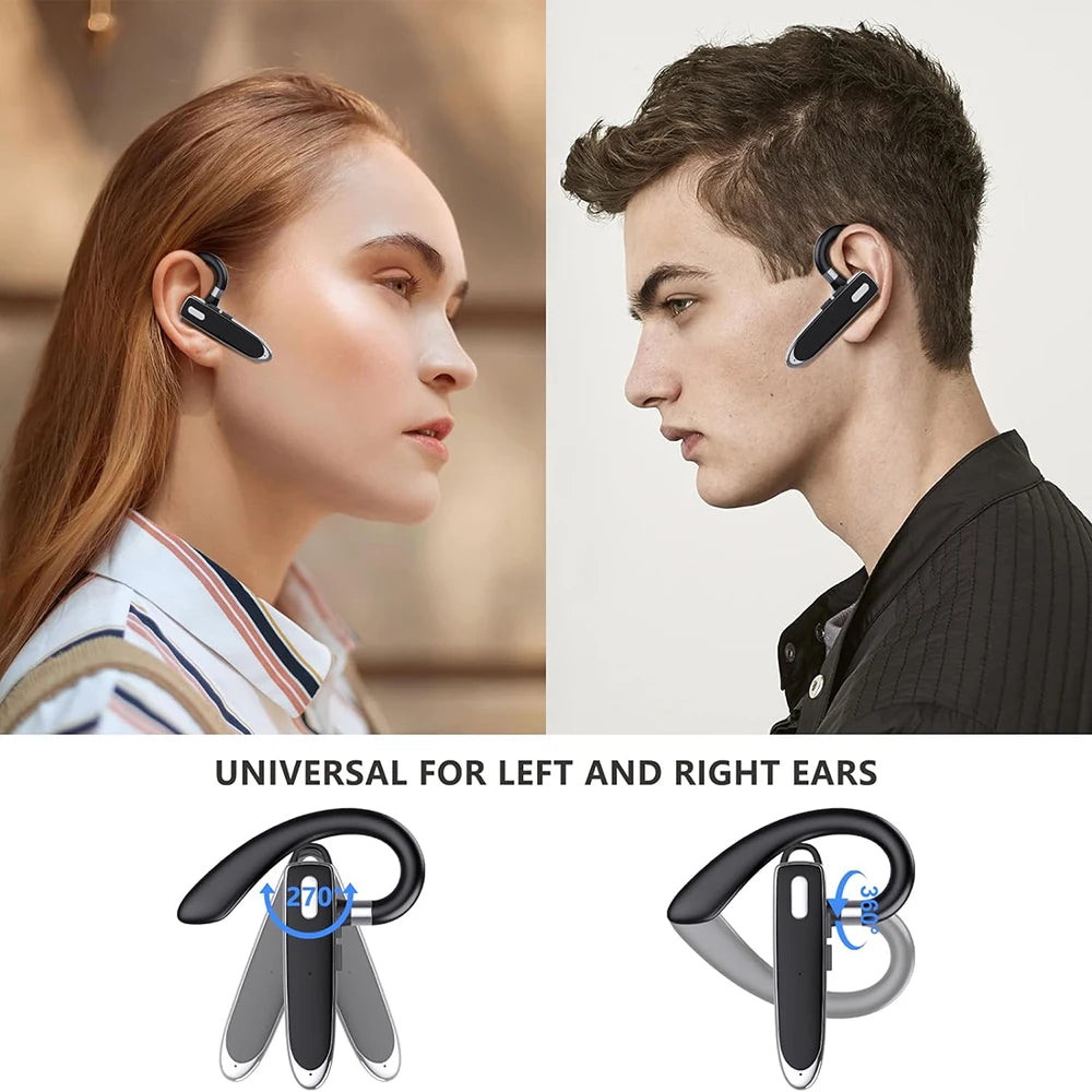 Bluetooth Headset Wireless Hands-Free Phone with Mic Hands-Free Earphones