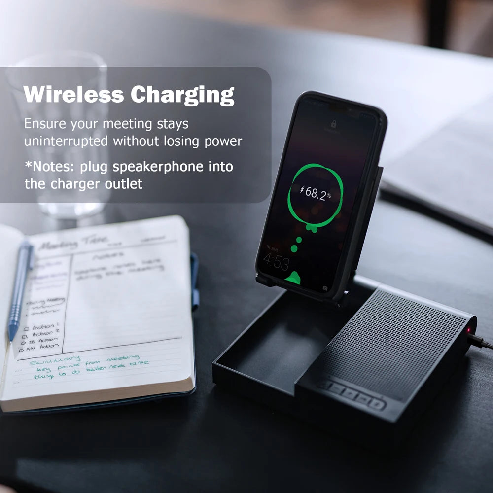 Wireless Bluetooth Speaker Cell Phone Stand 15W Wireless Charger