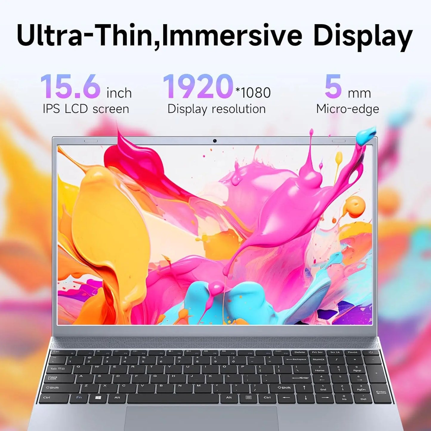 15.6 Inch Laptop J3710 8GB RAM 256GB SSD Windows 11