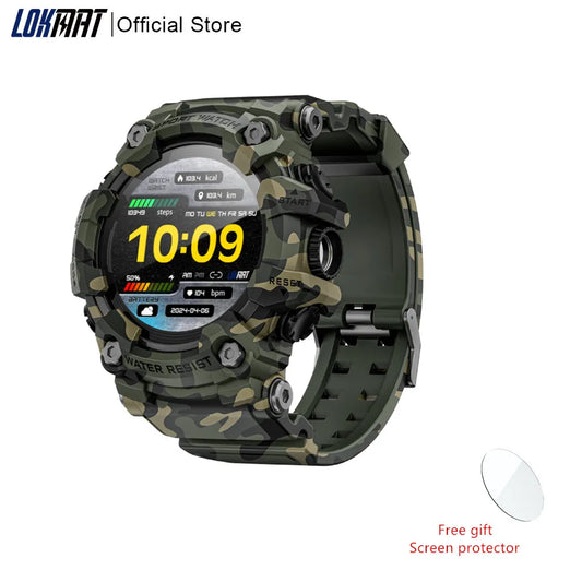 Rugged Sport Smart Watch ATTACK-GT Bluetooth Calls Colorful Waterproof Military