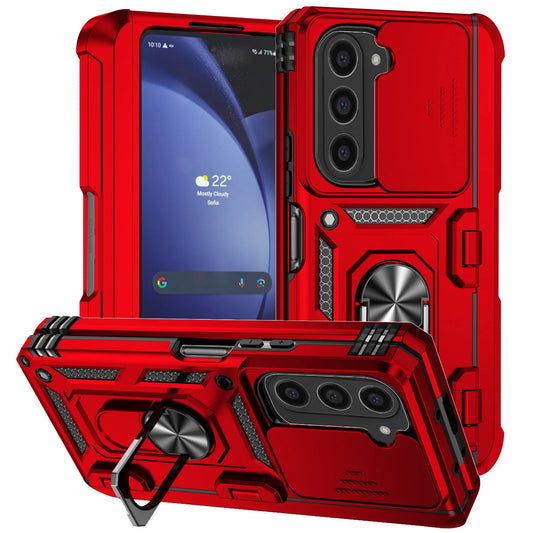 For Samsung Galaxy  Fold 6 5 4 Phone Cases with Slide Lens Cover