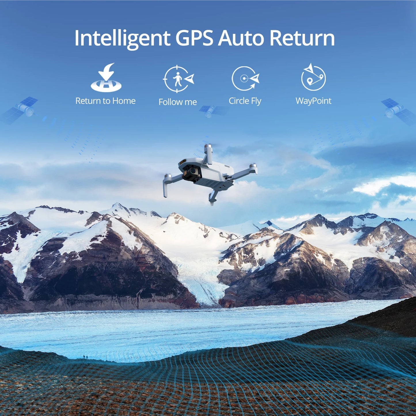 ATOM SE Single Axis Gimbal 4K GPS Drones Under 249g Max 4-KM for Adults and Beginners