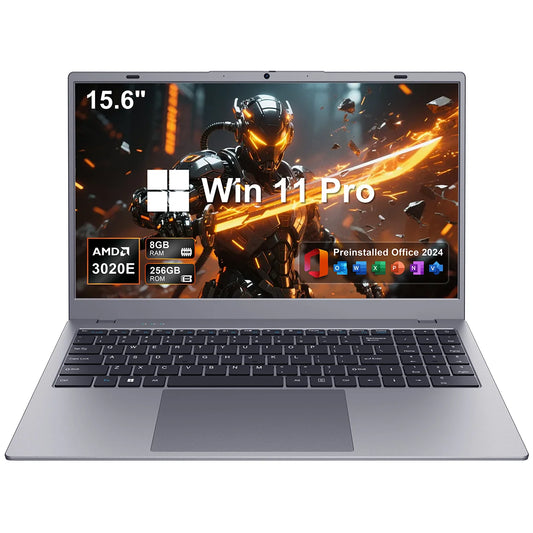 Laptop Computer 15.6 inch FHD 8GB RAM 256GB SSD Dual Core Processor Up to 2.6GHz WiFi 5 BT5.0