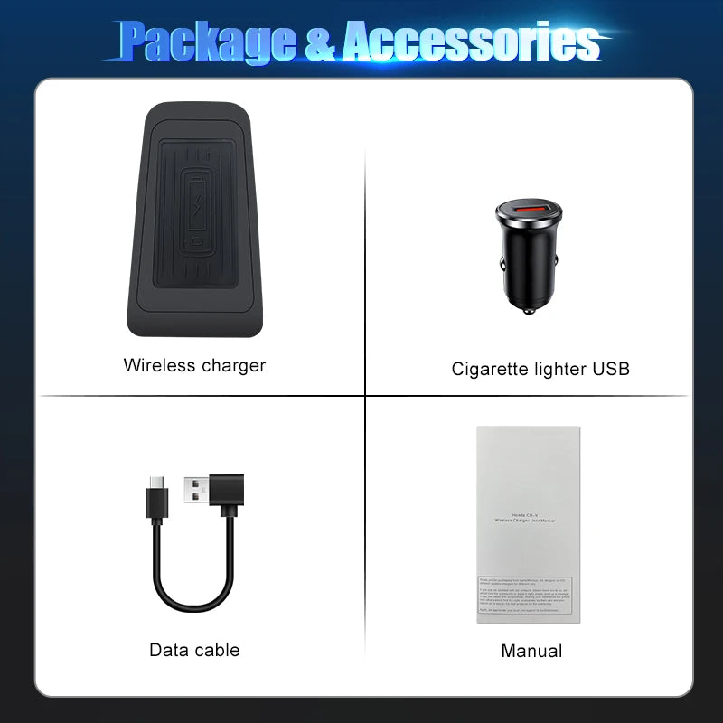Car wireless charger phone charger charging holder for Volvo XC90 S90 V90 XC60 S60 V60 C60 2018-2021 accessories