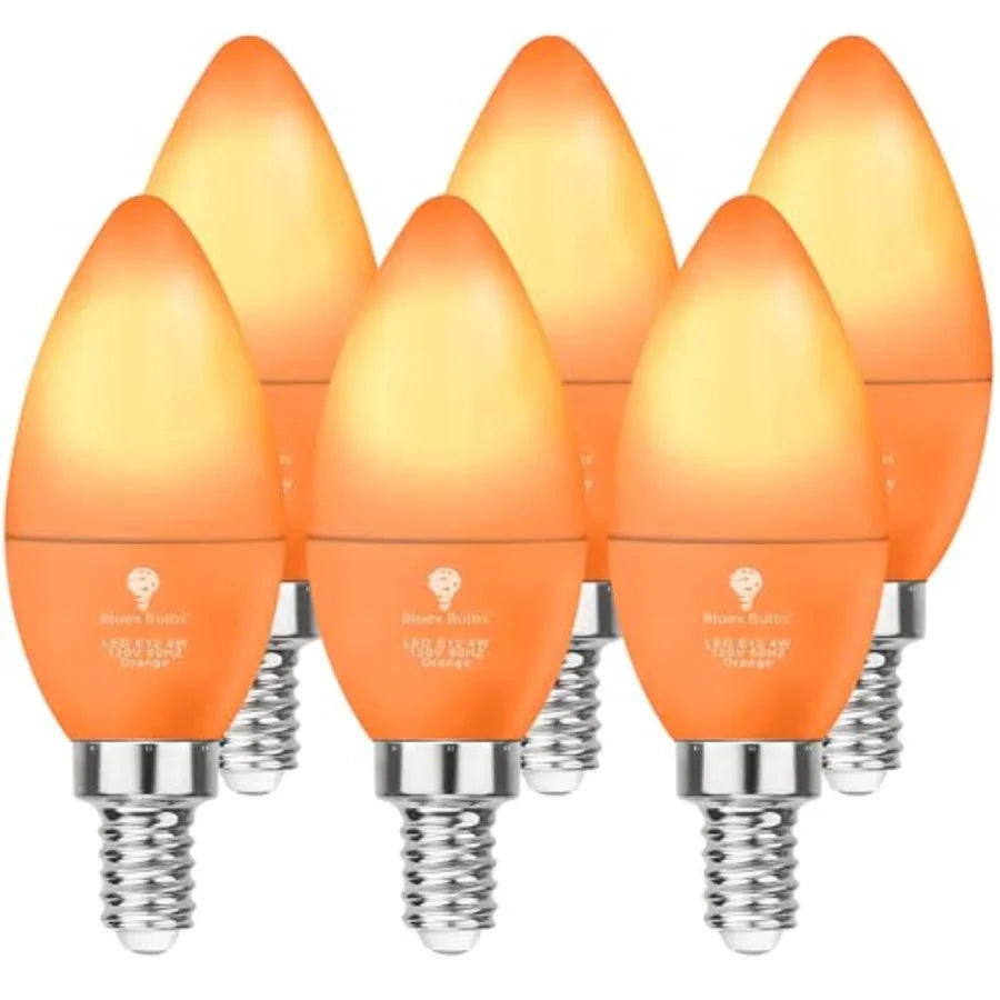 X LED Candle Light Bulb - 4W 40Watt Equivalent - E1 Base LED Bulb, Party Decoration, Porch, Home Lighting, Holiday Lighting, Ch