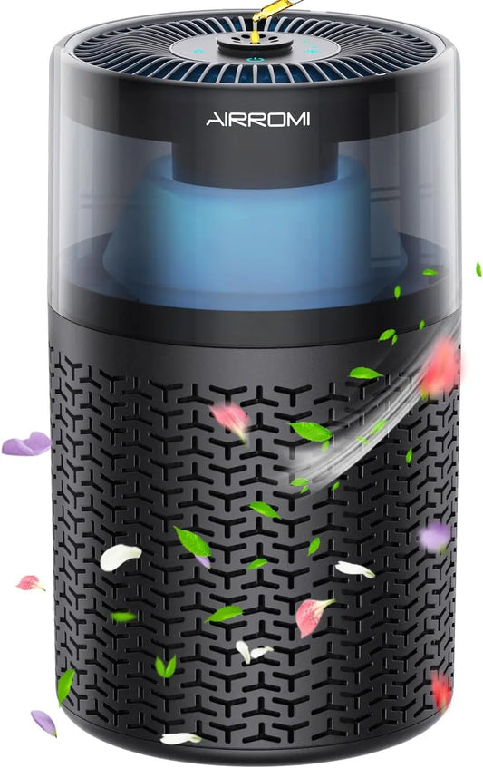 Pet Air Purifier for Home & Bedroom, HEPA Activated Carbon Filter, Removes Pet Dander & Odor,