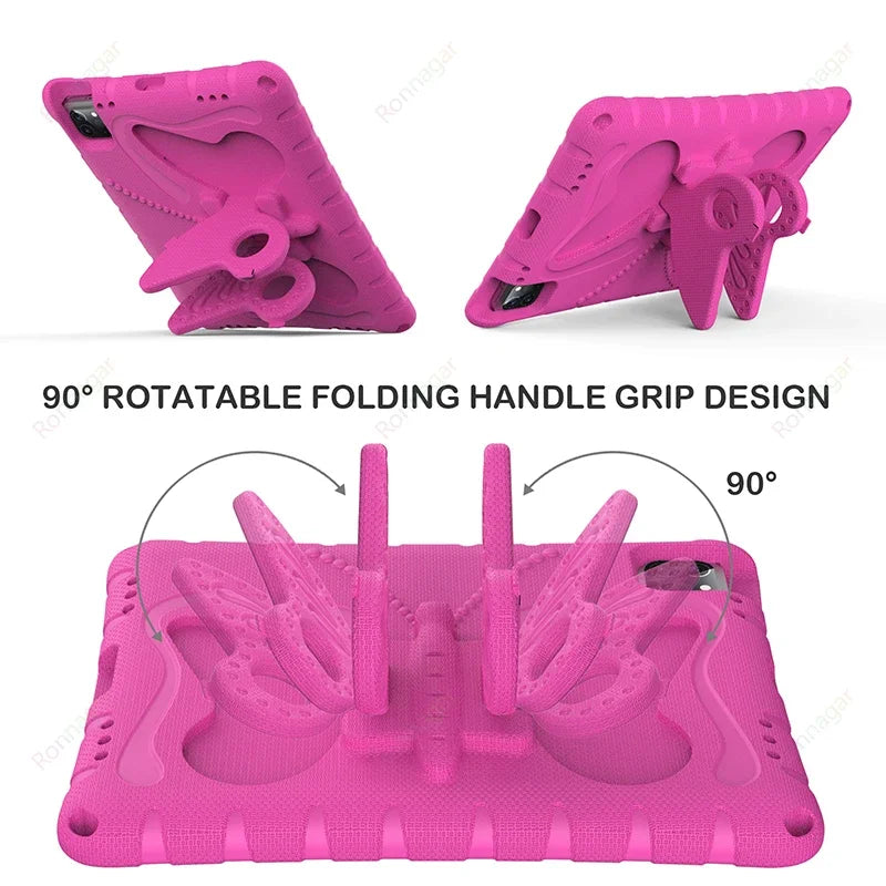 3D EVA Butterfly Case for iPad Air 11 Inch M2 2024 Pro 11 M4 iPad 10.2'' 7 8 9 10th Gen iPad Air 4 5 6  Mini 1 2 3  4 5 6 7 Case