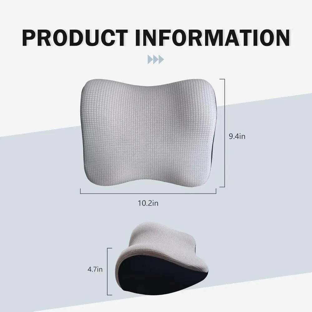 Ultra Soft Car Headrest Pillow, Car Pillow for Driving with Adjustable Strap,