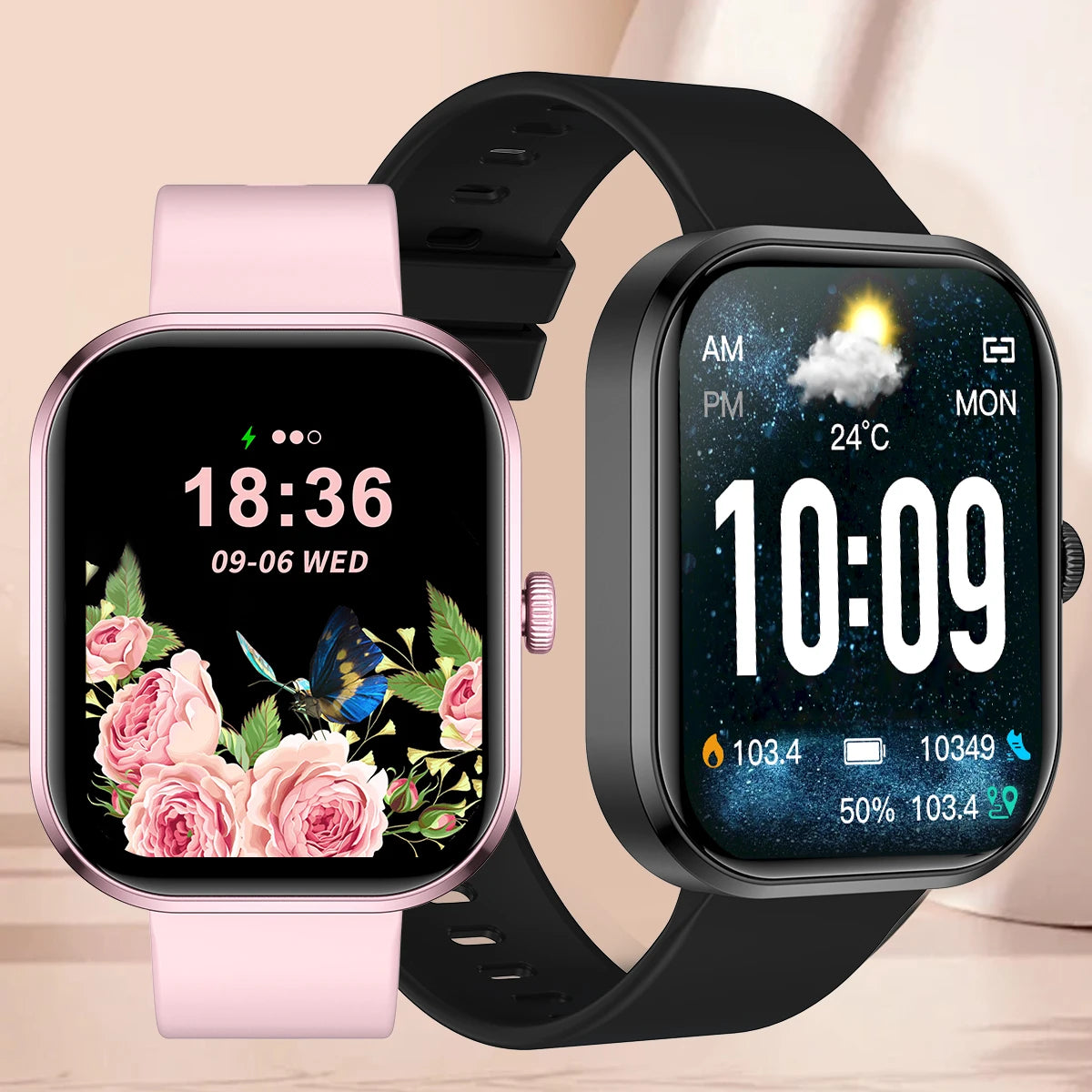 Smart watch with full touch screen, Bluetooth calling,