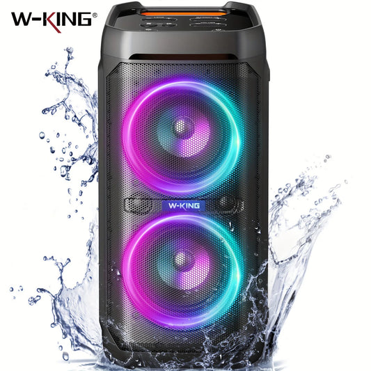100W RMS Bluetooth Speakers, Waterproof, Loud Massive Sound