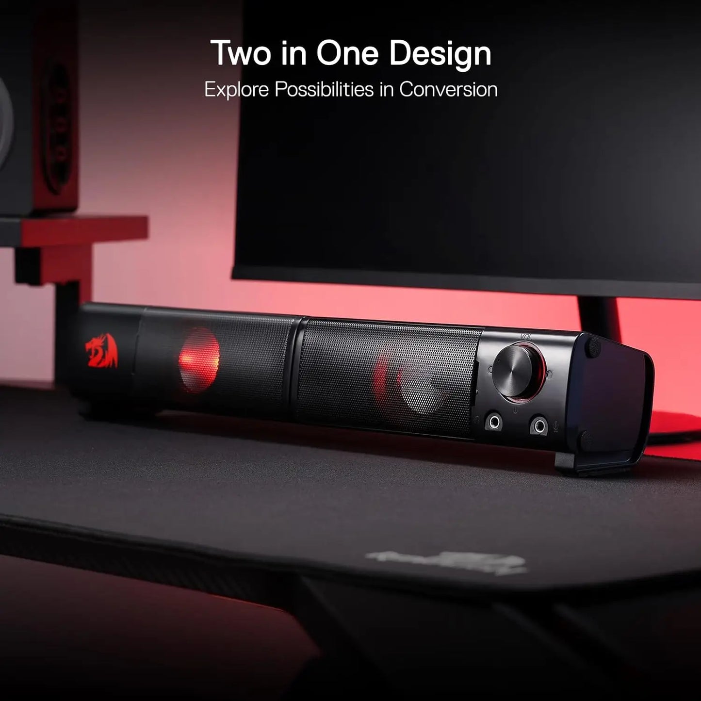 Redragon GS550 PC Gaming Speakers 2.0 Channel Desktop Computer