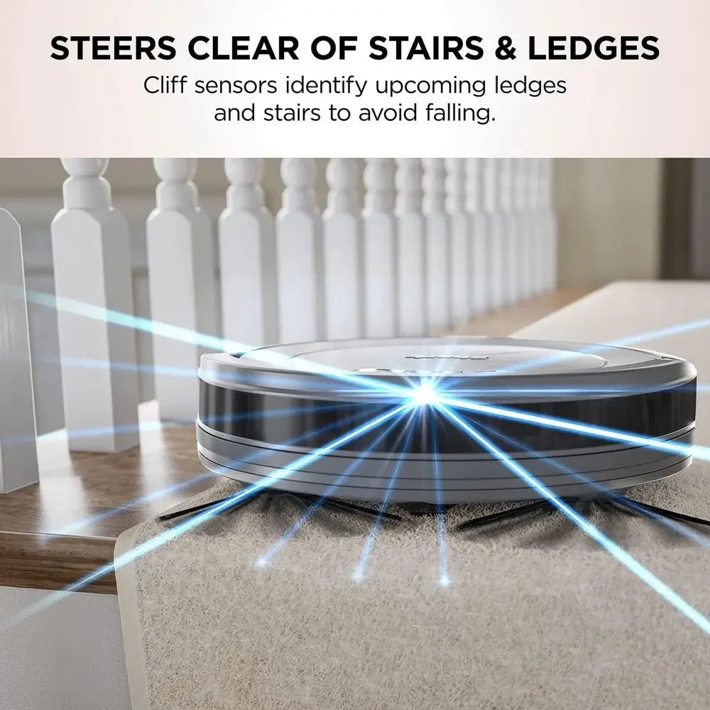 AV753 ION Robotic Vacuum, Wi-i Conted, 120min Runtime, Compatible with Alexa, Multi-Surace Cleaning, Gray (Renewed)