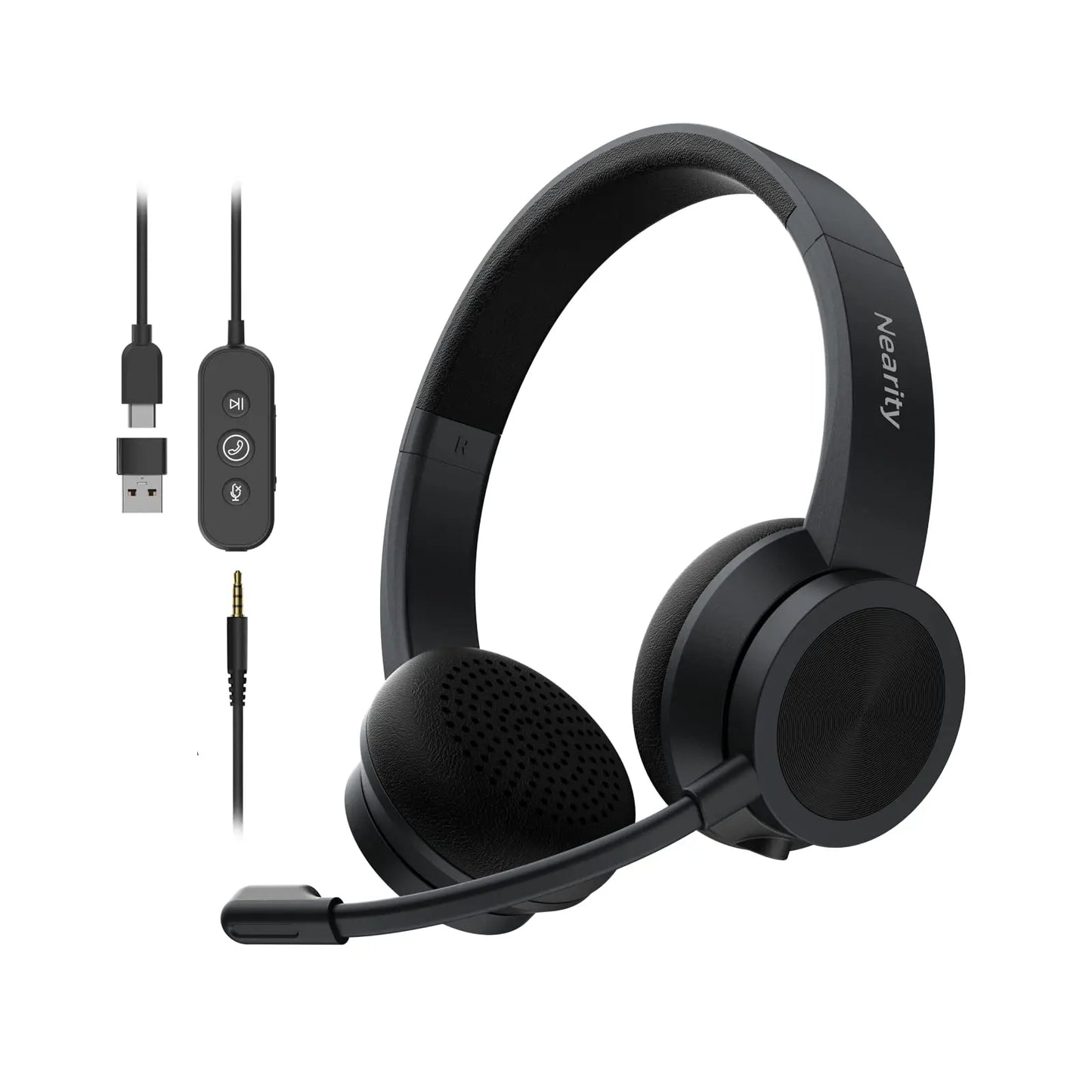 Clearance Sale Wired Over-Ear Headphones with Microphone,