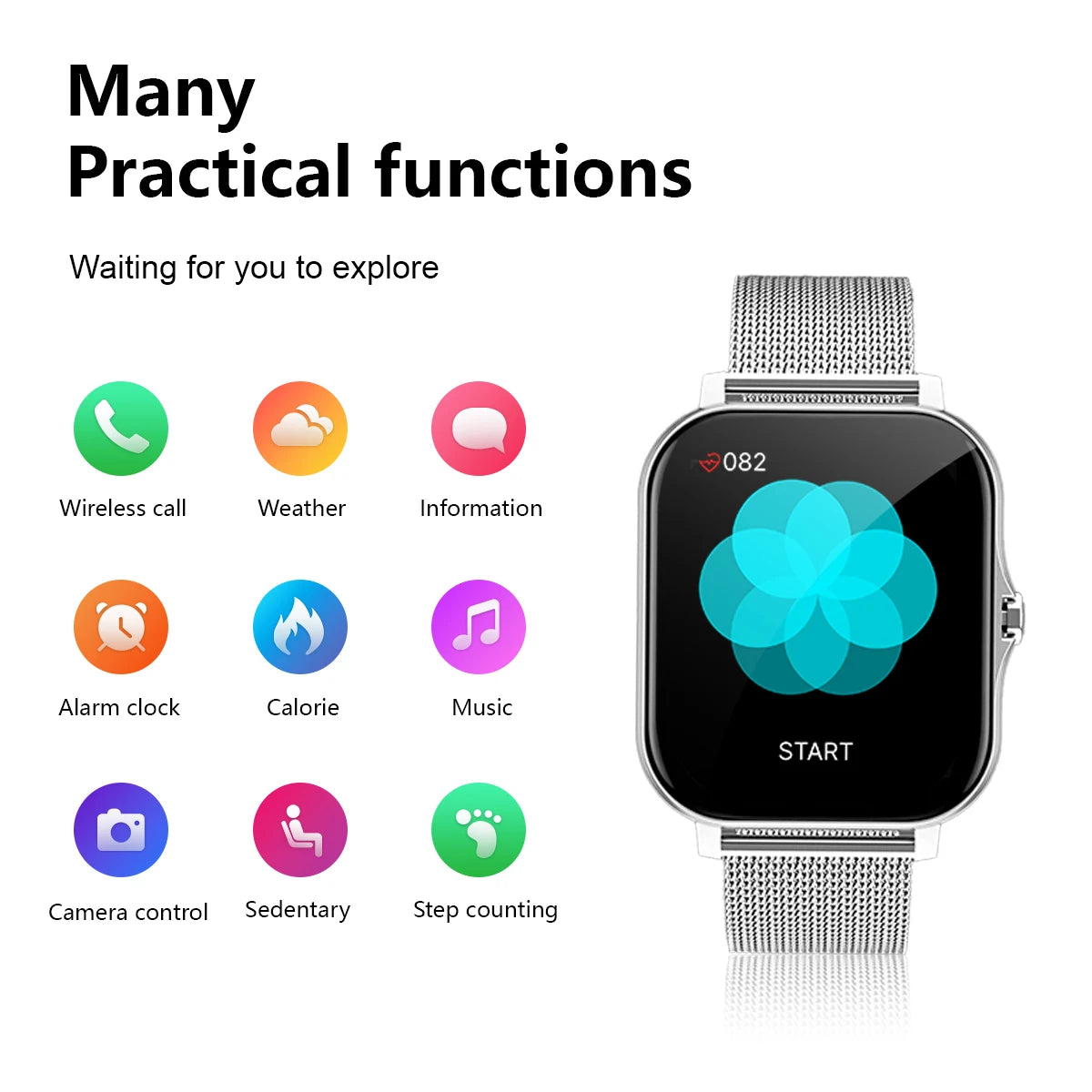 Smart watch wireless calling/dial Sport mode calling reminder