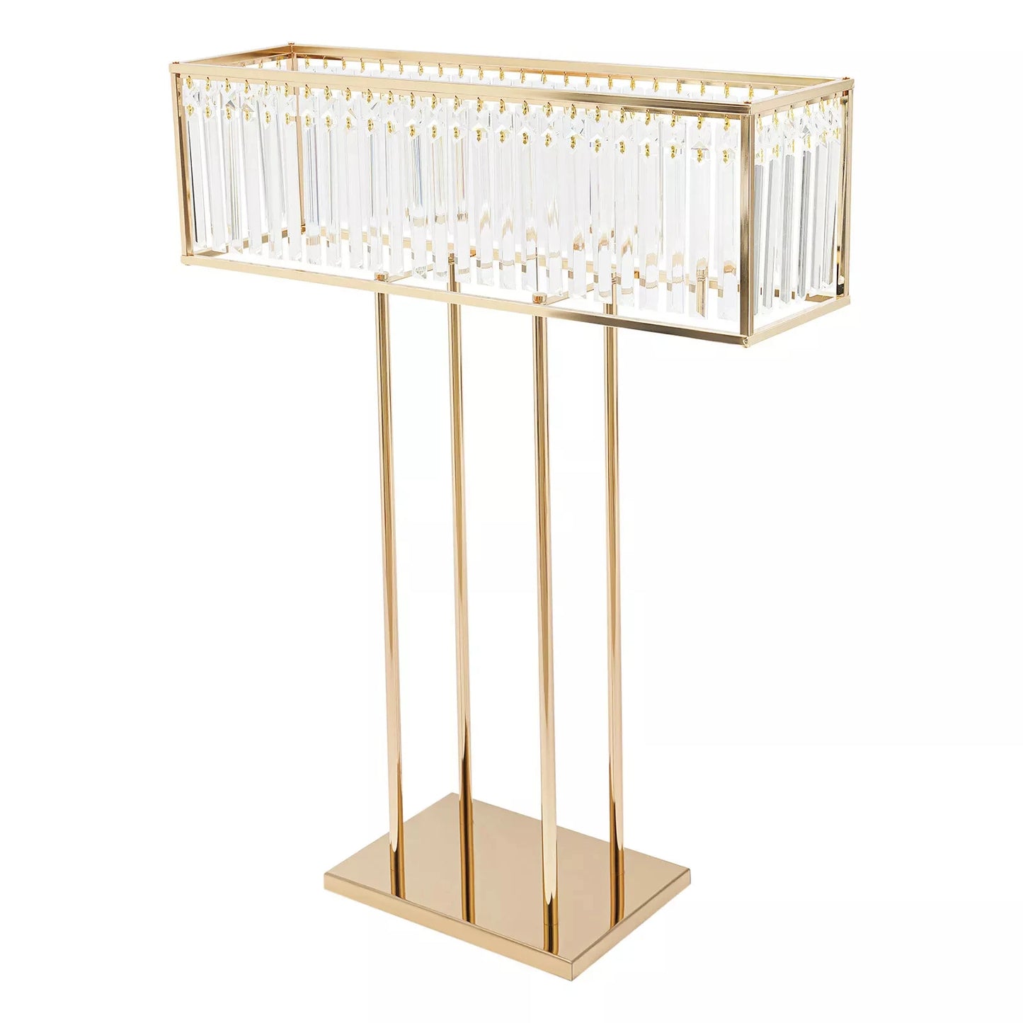 Wedding Flower Stand, Crystal Flower Stand for Elegant Floral Displays, Ideal for Wedding and Event Decorations