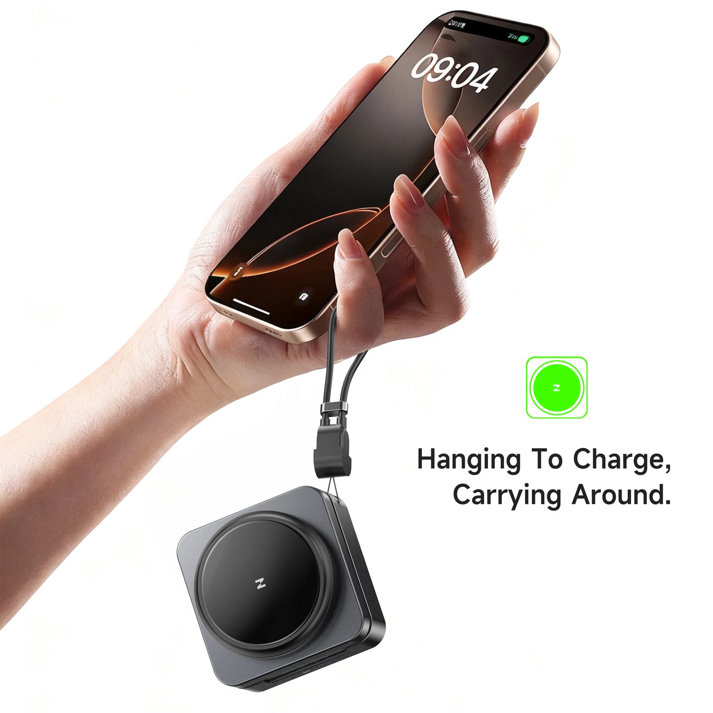 3-in-1 Wireless Charger Foldable, Qi2 Certified 15W Fast Charger, Portable Travel Charging Stand Dock for iPhone 17/16/15