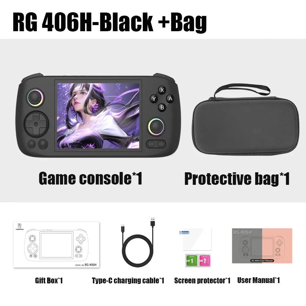RG 406H Retro Game Console Android 13 Unisoc T820 64-bit