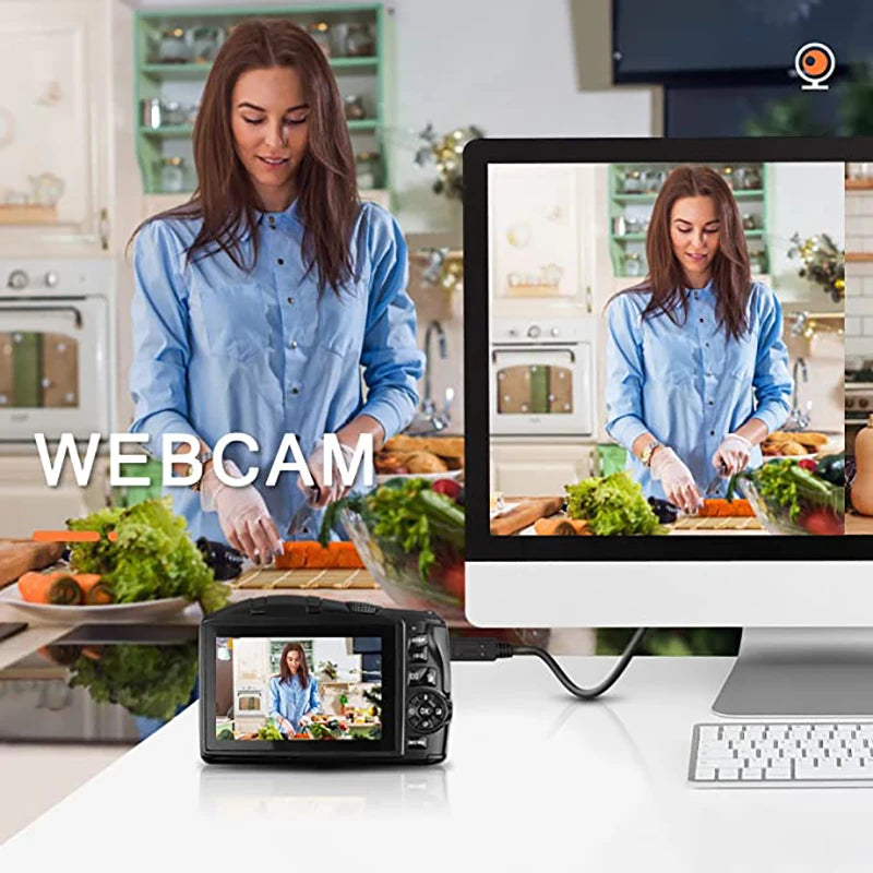 NBD 4K Digital Camera  Photography and Video Wide Angle