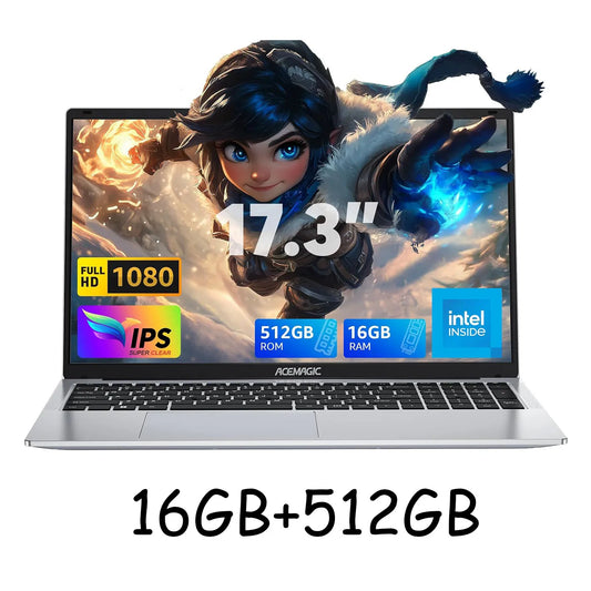 17.3inch Laptop with High Performance Quad Core-Computer