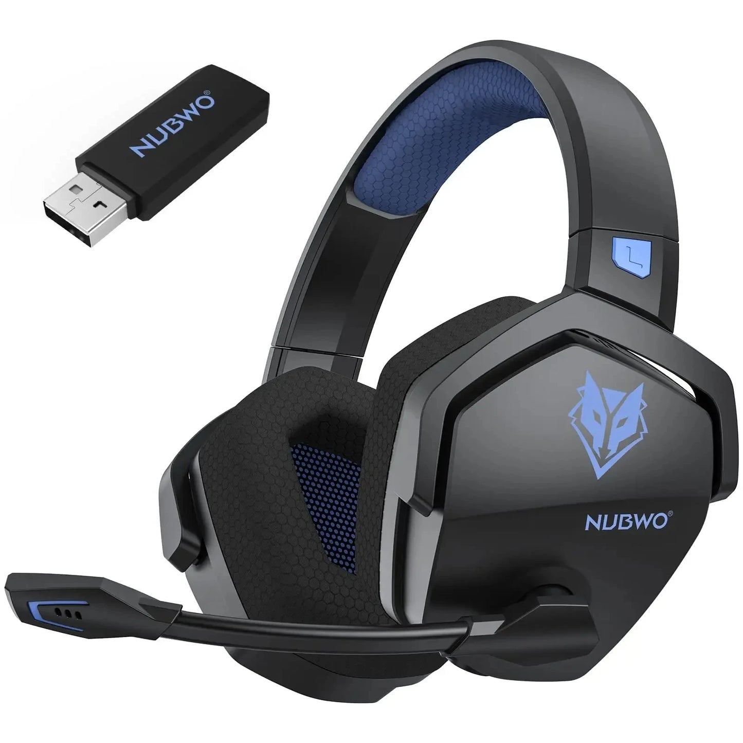 2.4G Dual Wireless Gaming Headset 5ms Low Latency 7.1 Surround Mic For PC PS4 PS5 Gaming Bluetooth Headphones