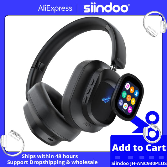 NEWEST ANC930Plus Hybrid ANC Wireless Headphone, With Multi Magnetic Touch Control