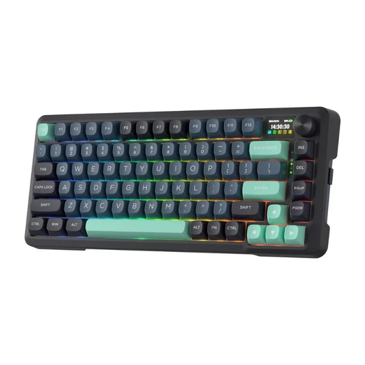 K724 PRO Wireless Gasket Gaming Keyboard w/Hype Screen & Knob, 81-Key