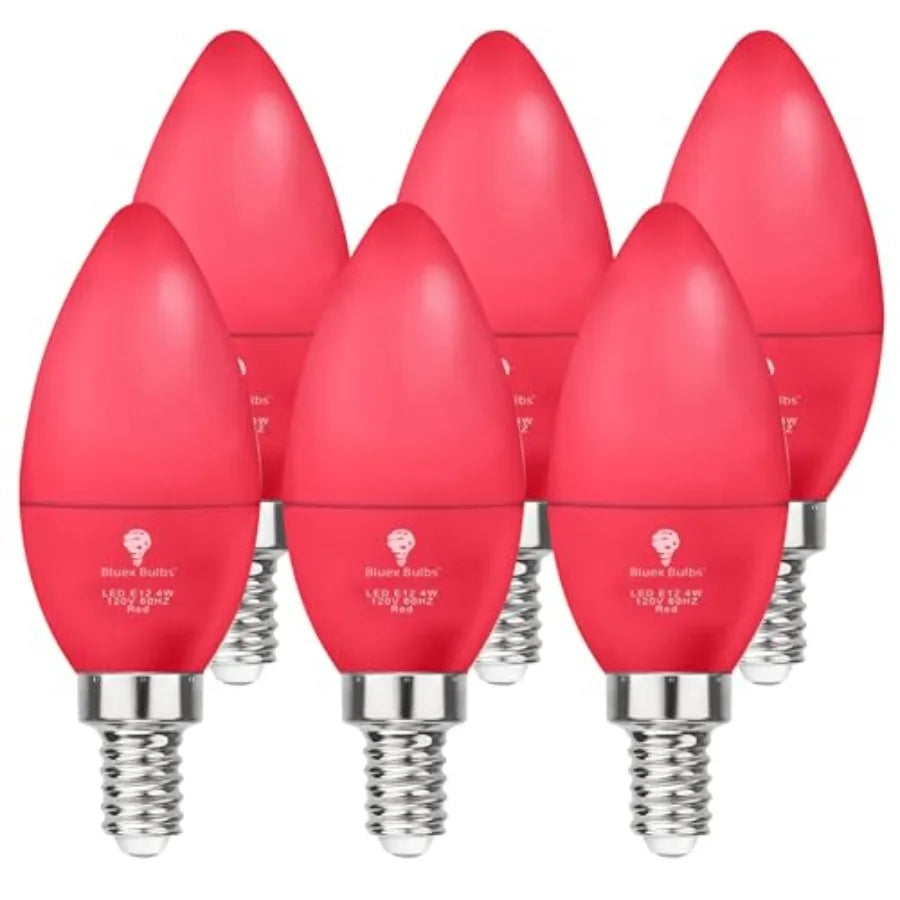 X LED Candle Light Bulb - 4W 40Watt Equivalent - E1 Base LED Bulb, Party Decoration, Porch, Home Lighting, Holiday Lighting, Ch