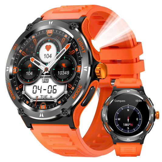 Smart Watch 3ATM Waterproof men Sport With Compass bluetooth