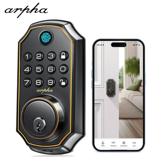 Keyless Entry Door Lock 5-in-1 Smart Fingerprint Deadbolt with Keypad