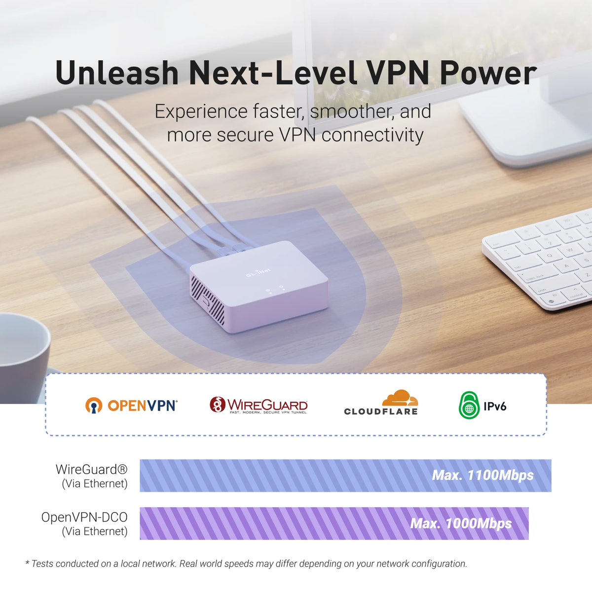 GL.iNet MT5000 (Brume 3) High-Speed Wired VPN Security Gateway for Home Office and Remote Work，3× 2.5G Multi-WAN, DPI Security