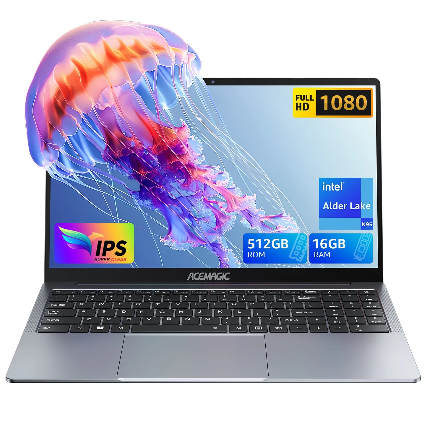 16" Ultra Slim Laptop 16GB Display Office Study Computer
