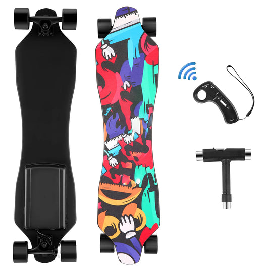 Electric Skateboards with Remote, 350W Powerful Motor, 12.4MPH