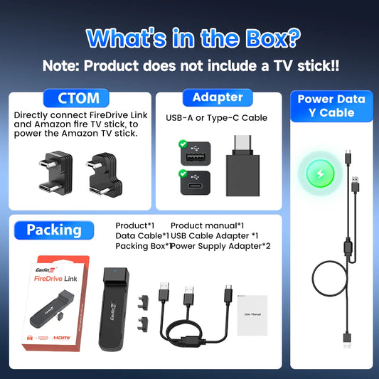 New CarlinKit FireDrive Link For Amazon Fire TV Stick