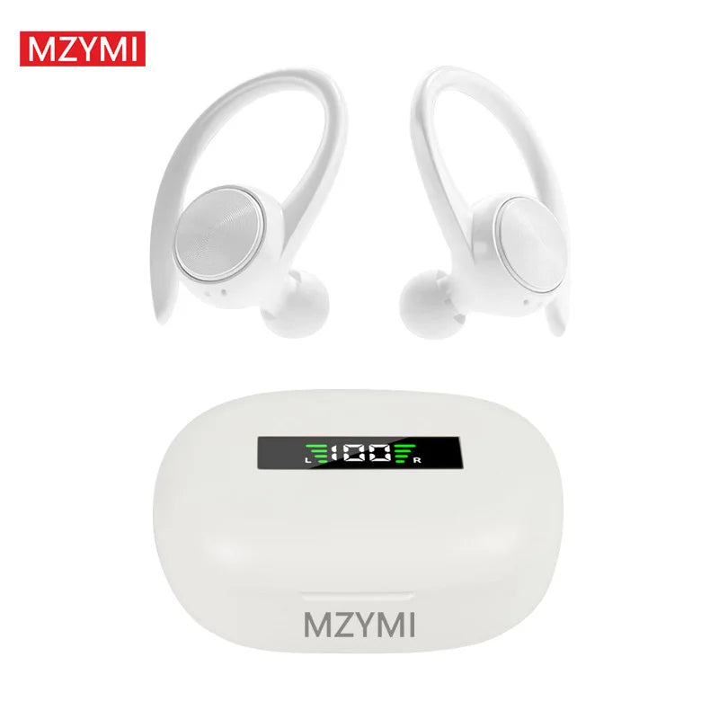 MZYMI True Wireless Bluetooth Earphones R200 HD Noise Reduction Sports Stereo Headset Hifi Sound Earhook Waterproof Earbuds