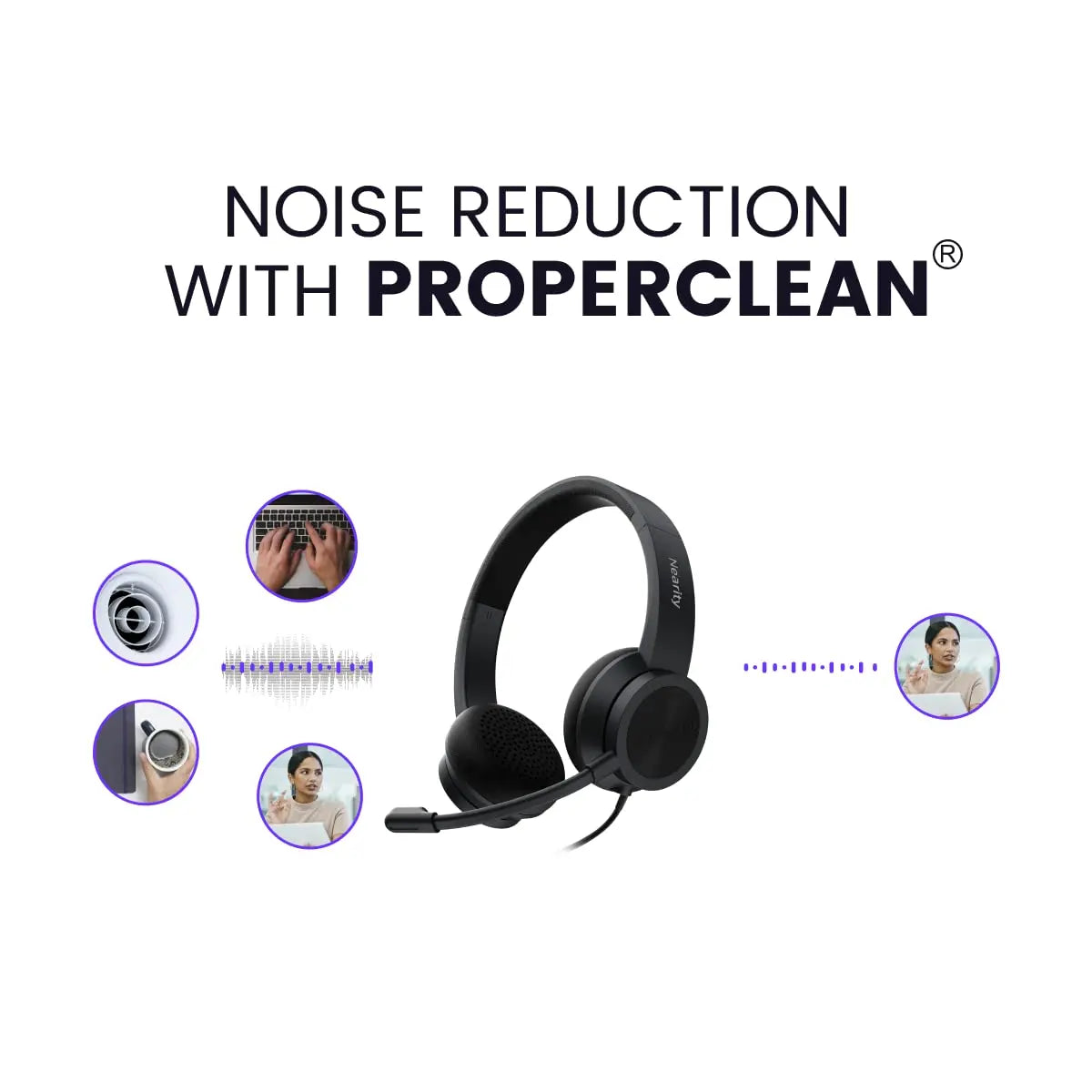 Clearance Sale Wired Over-Ear Headphones with Microphone,