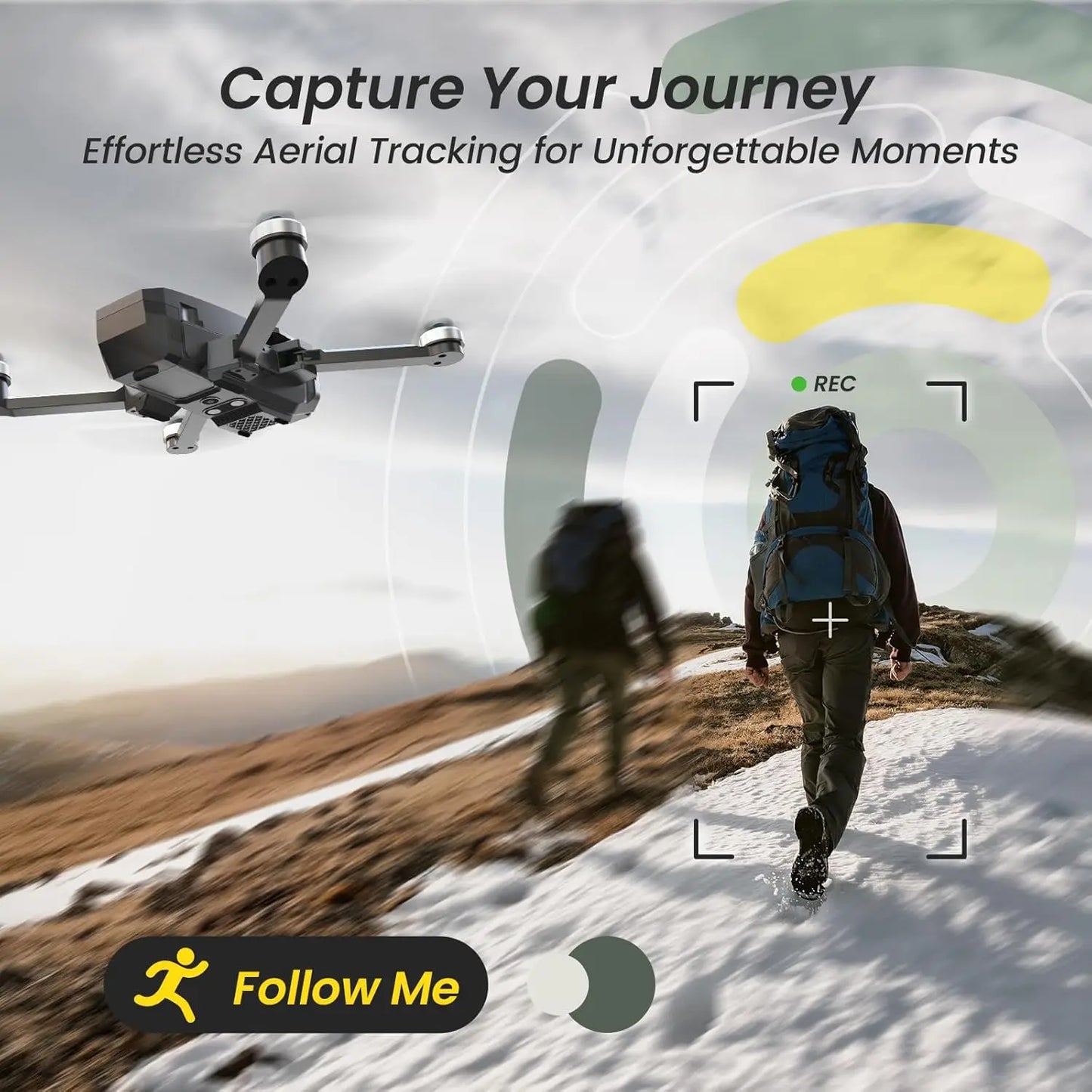 4K Drone: Remote ID,  46min Flight, 5GHz FPV, 130° Brushless, Auto Return,