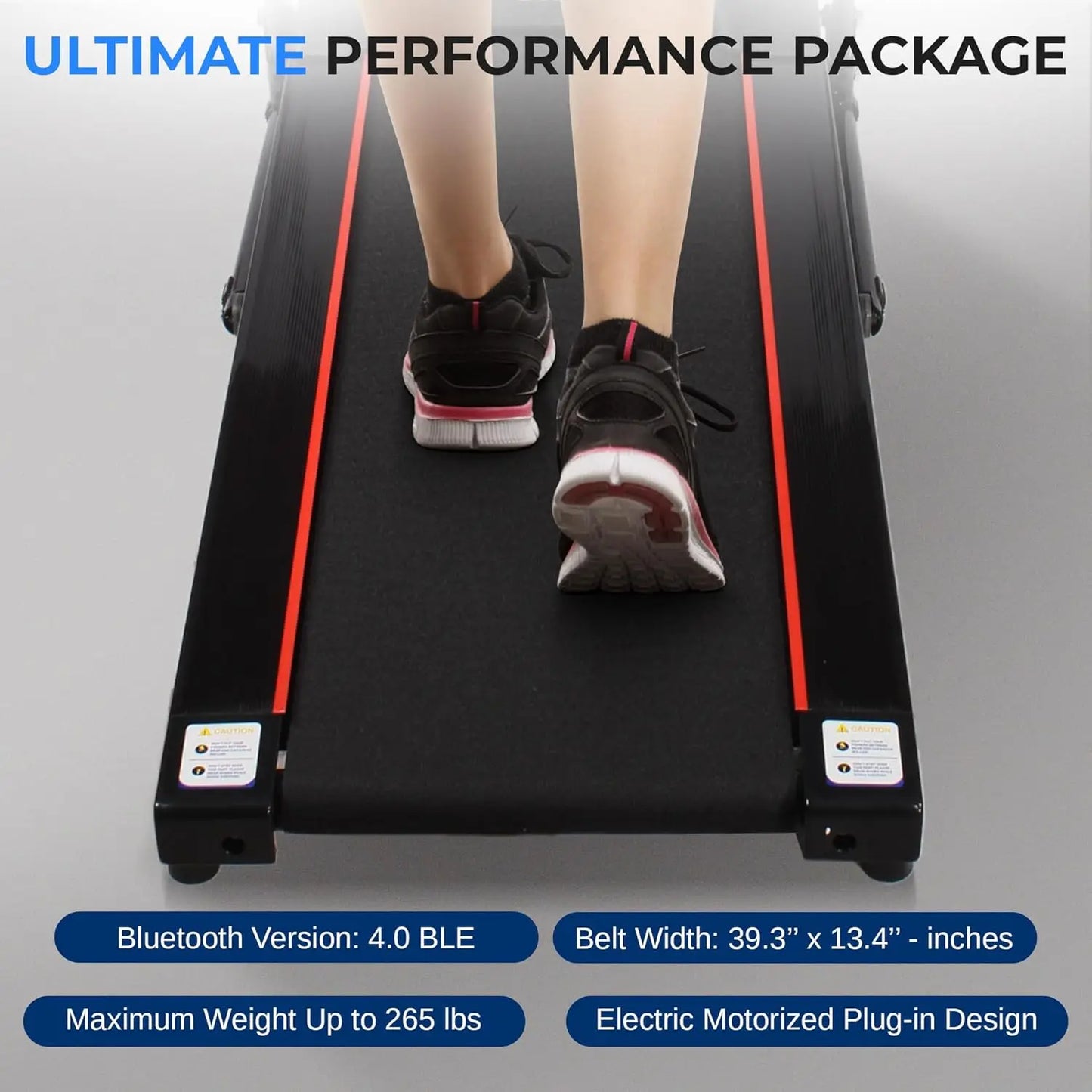Electric Folding Treadmill Exercise Machine - Smart Compact