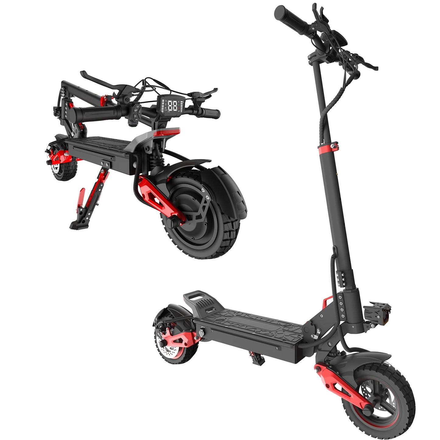 Adult Electric Scooter 1600W Motor, 11-Inch Off-Road Tyres, 48V18AH Battery, Max Speed 31mph,