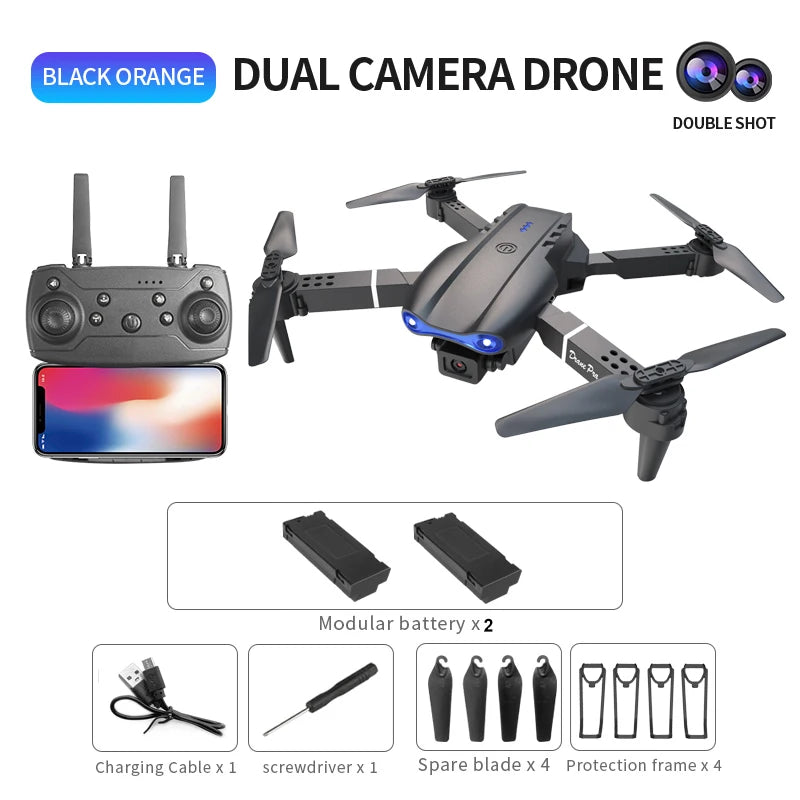 PRO Drone with Flash Dual Camera WIFI Helicopters