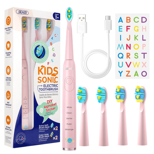 ids Electric Toothbrush for 6+Years 5 Modes Rechargeable Waterproof